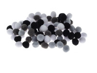 Pompony 10mm (100) POM14 odcienie szarego Brewis